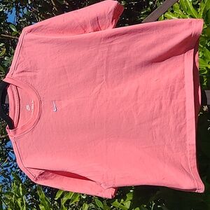 NIKE Cropped Tee Loose Fit - Bubblegum Pink - Size Small